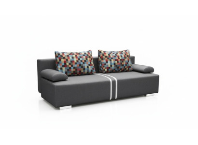 Schlafsofa 3-Sitzer mit Schlaffunktion, Bettkasten und Klappcouch - Designer Sofa