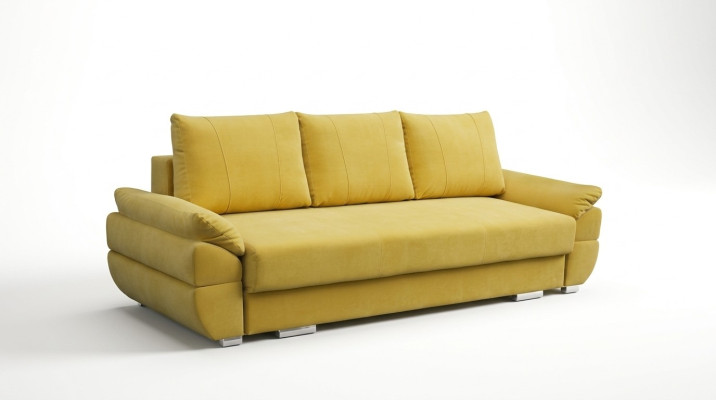 3-Sitzer Schlafsofa mit Klappcouch und Schlaffunktion inklusive Bettkasten