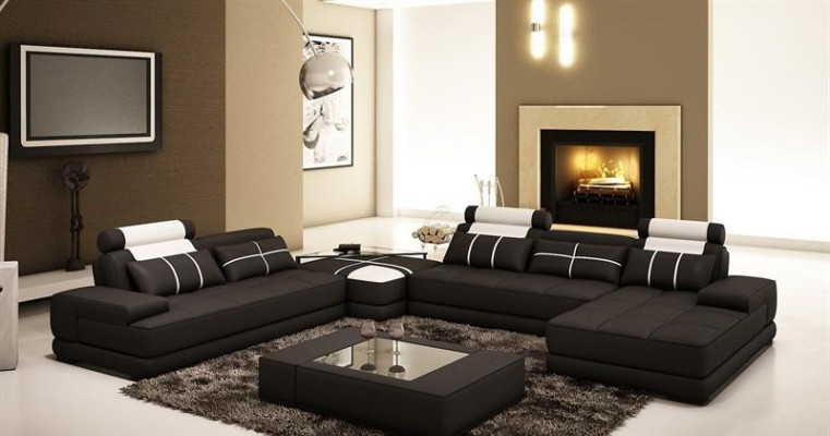 Elegantes U-Form-Designer-Ecksofa Perfekte Synthese von Stil und Komfort