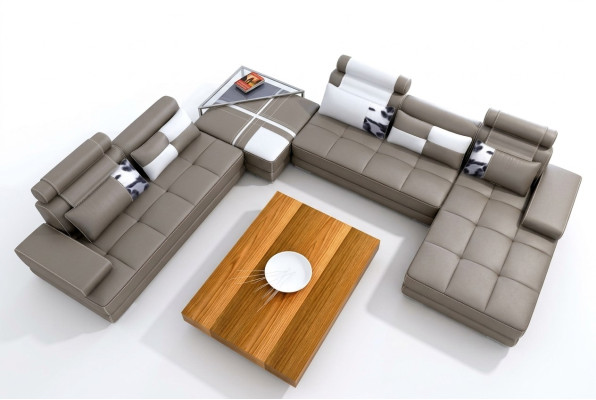 Elegantes U-Form-Designer-Ecksofa Perfekte Synthese von Stil und Komfort