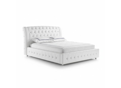 Polsterbett Bett Ehebett Lederbett Designerbett Doppelbett Bettgestell S-9270