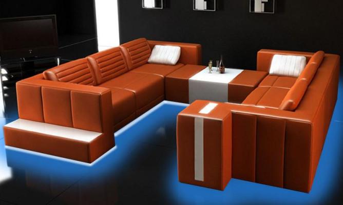 Moderne Elegantes Design Wohnzimmersofas Polstermöbel U-Form für Ihr Zuhause