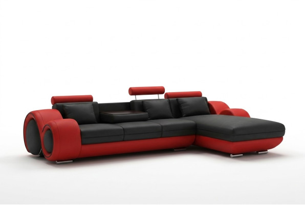 Elegantes Wohnen Luxuriöses Ecksofa in perfekter L-Form Sofa Wohzimmer