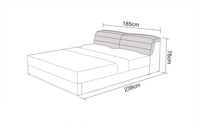 Leder Bett Design Polster Betten Luxus Doppel Modernes Ehe 140/160/180 LB8827