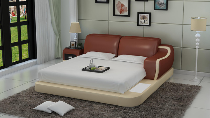Wasserbett Hotel Doppel Bett Betten Komplett Lederbett Polsterbett Wasser LB8803