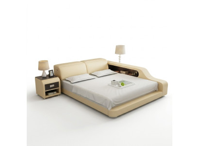 Wasserbett Hotel Doppel Bett Betten Komplett Lederbett Polsterbett Wasser LB8818