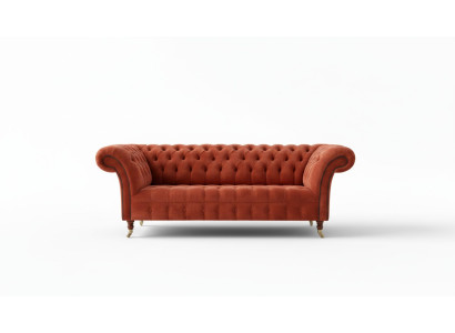 Chesterfield Sofa Couch Polster Sofas Klassischer 3Sitzer Leder Stoff Winchester