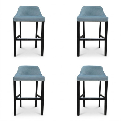 4x Design Chesterfield Barhocker Hocker Hochstuhl Set Polster Stühle Garnitur