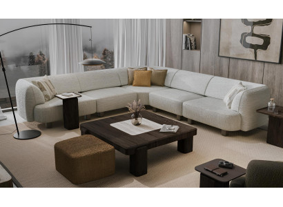 Grau L-Form Polstersofa Wohnzimmer Textilcouch Edle Ecksofas
