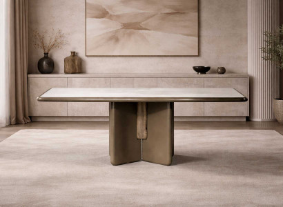 Exklusiver Weißer Esstisch Esszimmertische Designer Metallgestell