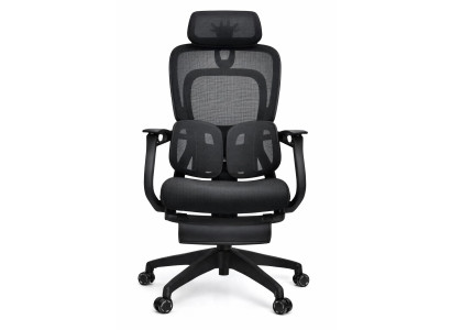 Ergonomischer Bürostuhl mit verstellbarem Fußstütze und Rückenlehne