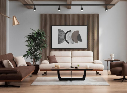 Elegantes Sofa Set 3 Sitzer 4 Sitzer und Sessel für modernes Wohnen