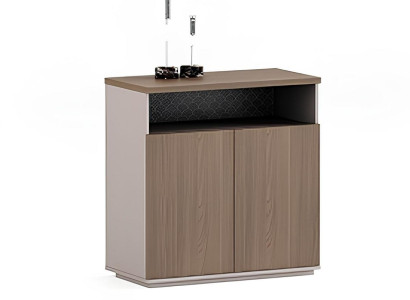 Luxuriöse Kommode Holz Braun mit Stauraum Praktischem Design Büromöbel
