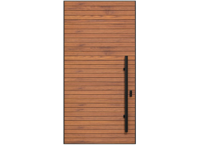 Braune moderne Drehtür Innovative Designtür Hochwertige Türen