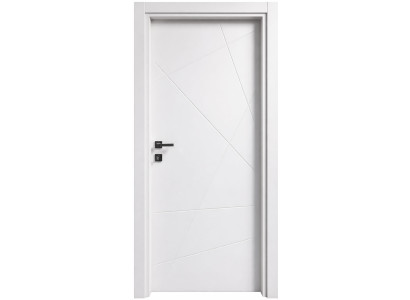Moderne weiße Holzinnentür  PVC-Tür mit Muster moderne Türen