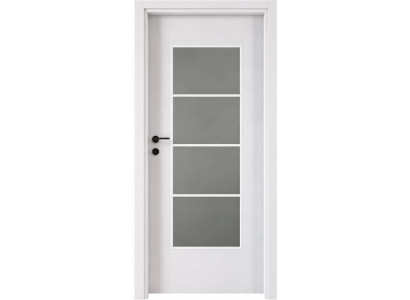 Weiße Innentür mit Glas  Sichere Holztür Premium-Türen für Ihr Zuhause