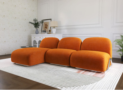 Luxuriöses Ecksofa L-form Design Stilvolles Wohnzimmermöbel Moderne Sofa