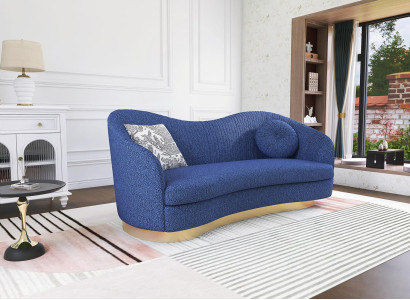 Sofa 3 Sitzer Luxuriöses Wohnzimmer Polstersofa Moderner Dreisitzer Couch