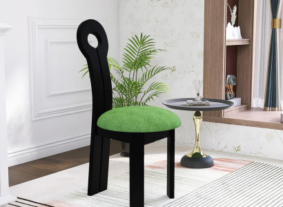 Moderner Stuhl Elegantes Design Möbel Grün Sitz Polsterstuhl