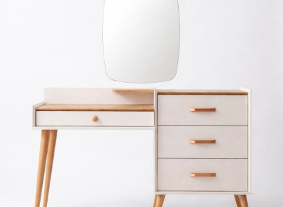 Stilvoller weißer  Schminktisch  Holztisch  Kommode Schlafzimmermöbel