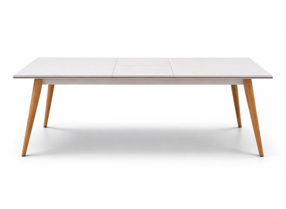 Weißer Esstisch aus Holz Küchentisch  Designertisch  Esszimmermöbel