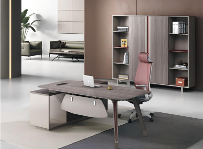 Praktische Arbeitszimmer Möbel Schicker Eckschreibtisch Bücherregal