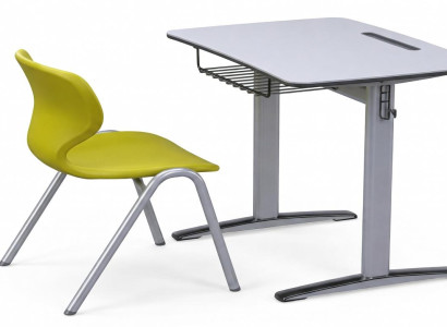 Moderne Schulbank mit stabilem Tisch und ergonomischem Schülerstuhl