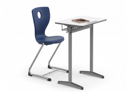 Moderne Schulbank mit stabilem Tisch und ergonomischem Schülerstuhl