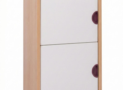 Spielzeug-Kühlschrank mit bunten Akzenten und zwei praktischen Fächern