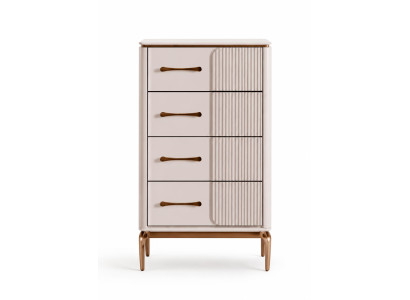 Moderne Kommode im minimalistischen Design mit vertikalen Rillen