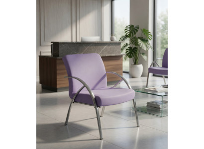 Büro Stuhl Lila Mit Hromrahmen Komfortabel Modern