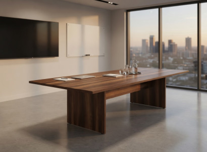 Moderner Konferenztisch aus Holz für Besprechungsräume