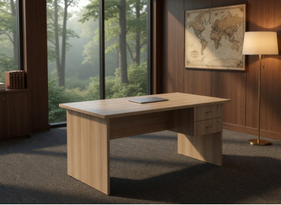 Moderner Bürotisch Schreibtisch Holzoptik Mit Schubladen