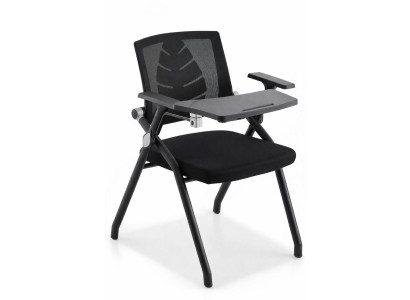 Seminarstuhl mit klappbarem Tablet und ergonomischer Rückenlehne