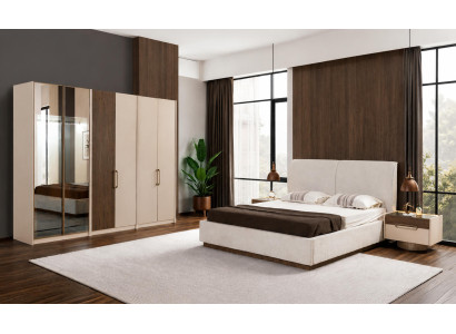 Schlafzimmer Set Bett Nachttische Kleiderschrank Schminktisch modern
