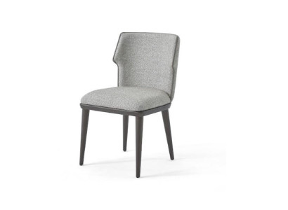 Grau Stuhl Esszimmerstuhl Polsterstuhl Relaxstuhl Holzstuhl Designerstuhl