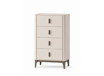 Kommode komfortabel 4 Schubladen Beige moderner Stil neu
