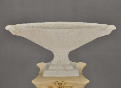 Schale Design XXL Obst Schale Dekoration Tisch Vase Klassischer Marmor Kübel Neu