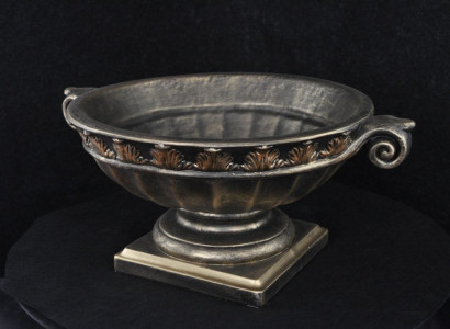 Schale Design XXL Obst Schale Dekoration Tisch Vase Klassischer Marmor 23cm