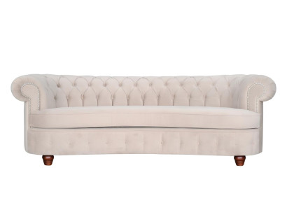 Halb Runde Couch Polster XXL Big Sofa Textil Sofas Design Couchen Chesterfield