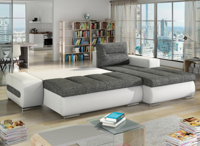 Ecksofa Sofa Textil Schlaf Bettfunktion Couch Sofas Couchen Eckgarnitur Polster