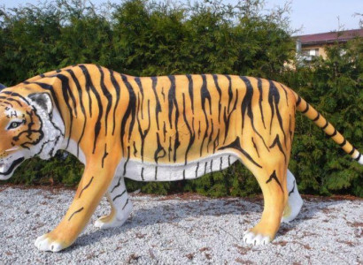 Design Tiger Afrika Figur Statue Skulptur Figuren Skulpturen Garten Statuen Neu
