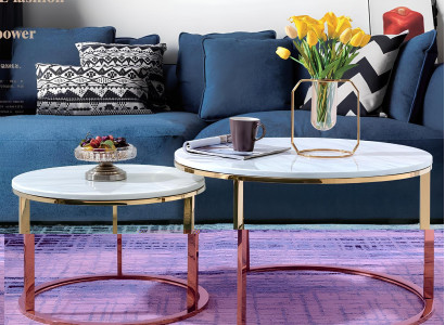 Design Couchtisch Esstisch Tisch  Esszimmer Wohnzimmer Metall + Glas Set  Neu