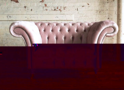 Chesterfield Sessel Fernseh Couch 1 Sitzer Ohrensessel Sofa Textil Stoff Couchen