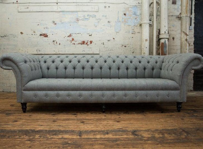 XXL Chesterfield Polster Sofas Design Luxus Sofa 4 Sitzer Leder Couchen Couch