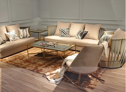 XXL Sofa 3 Sitzer Couch Chesterfield Polster Sitz Garnitur Leder Textil Grau