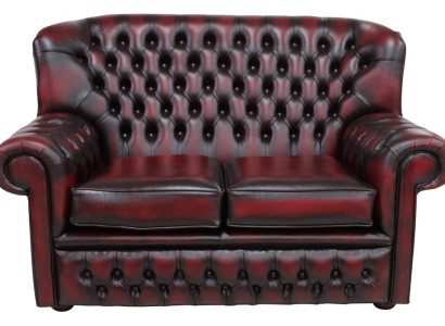 Chesterfield Neu Luxus 2 Sitzer Couch Polster Sofa Premium Kunstleder  Couchen
