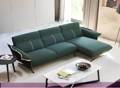 Italienische Design Möbel Wohnzimmer Textil Ecksofa Couch Polster Eck Garnitur