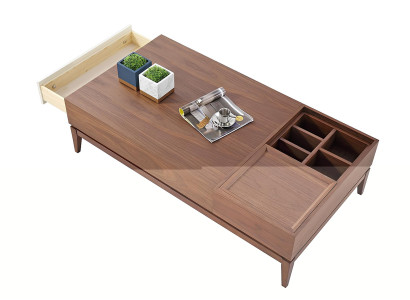 Designer Couch Tisch Holz Sofa Rund Beistell Tische Metall Italienische Möbel