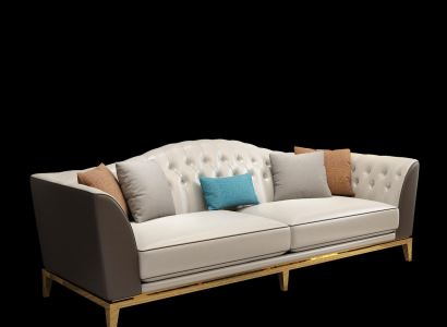 Chesterfield Edelstahl Leder Couch Polster Garnitur Sofa Wohnzimmer 3+2+2 Sitz